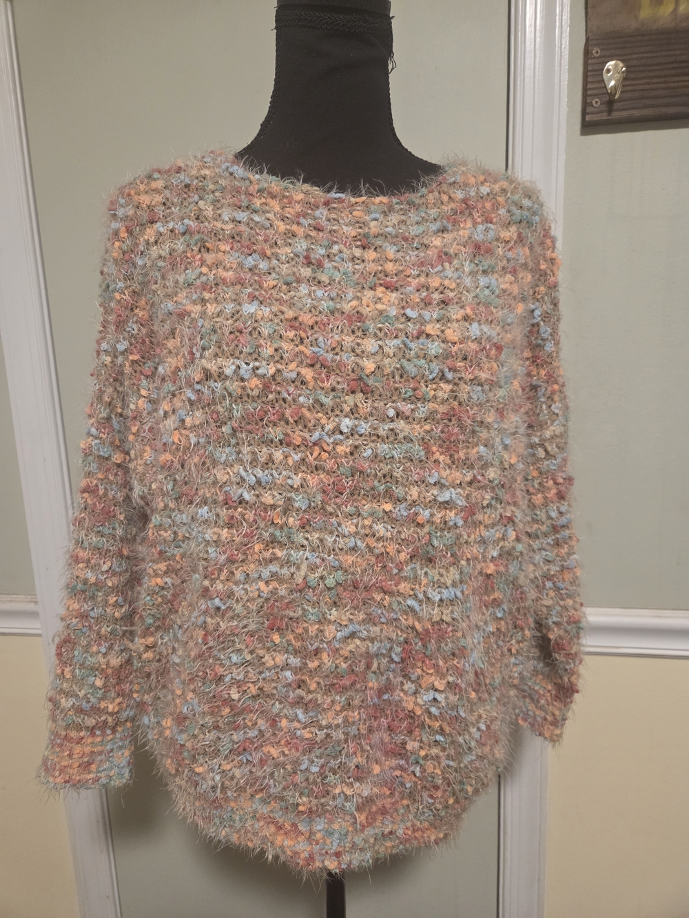 Cozy Multicolor Pastel Crewneck Sweater